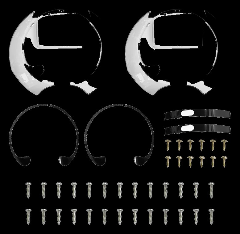 16S White Side Cover Set