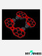 NyloNove Nosfet Aero / AEON Integrated Overlays Red