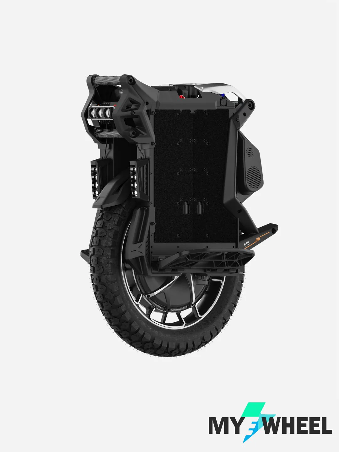 KingSong F18 elektrisk et-hjulet cykel set i trekvart profil